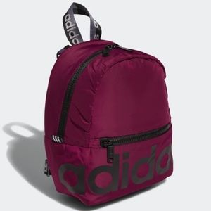 NWT adidas dark purple mini backpack